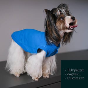 Small Dog Vest Pattern – Easy Fleece Jacket PDF Sewing Pattern & Step-by-Step Tutorial, Choose Your Size