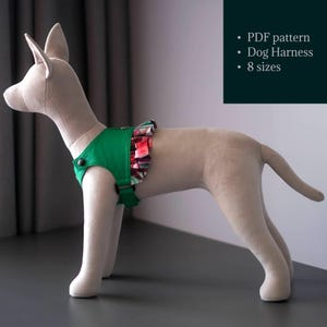 Ruffle Vest Harness PDF Pattern for Dogs & Cats – All Sizes Included – Step-by-Step Sewing Tutorial for Beginners