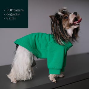 DIY Dog Jacket Sewing Pattern: All Sizes, Fleece Zipper Coat PDF Tutorial
