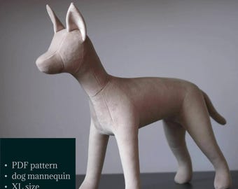 PDF Nähanleitung für XL Hund Schaufensterpuppe - DIY Realistischer Stofftier mit Schritt-für-Schritt Anleitung