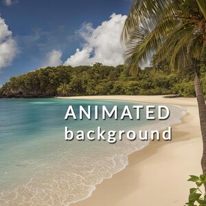 Tropical Beach Animated Background: 1080p Streamer Loop (MP4)