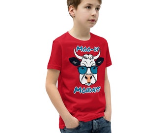 Moo-dy Monday Youth Short Sleeve