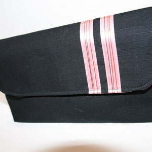 Black Fabric Wristlet Purse, Wristlet Clutch Bag, Handmade Fabric Wristlet, iPhone Wristlet, Catey Bag