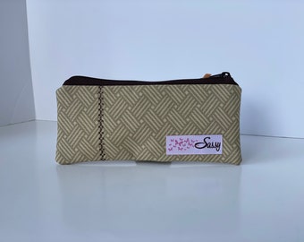 Barrel Makeup Bag - Caramel - Etsy