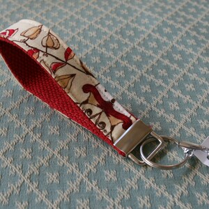 Fruit Fabric Key Chain, Wrist loop Keychain, Wristlet Key Chain