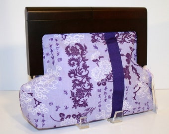 Purple Clutch Purse, Wooden Clutch Frame Bag - Stella Clutch