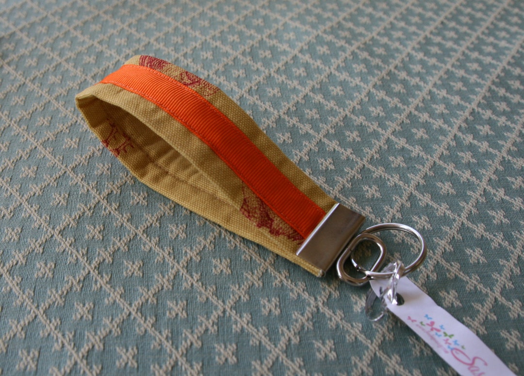 Rooster Fabric Key Chain Wrist Loop Keychain Wristlet Key Etsy