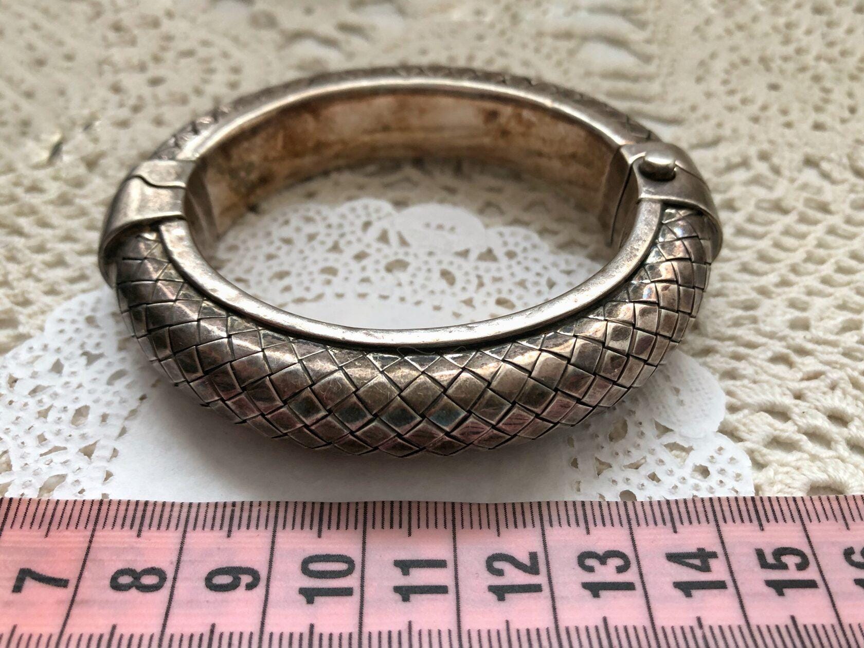 ブレスレット スターリングシルバー 925 ボッテガ・ヴェネタ（イタリア