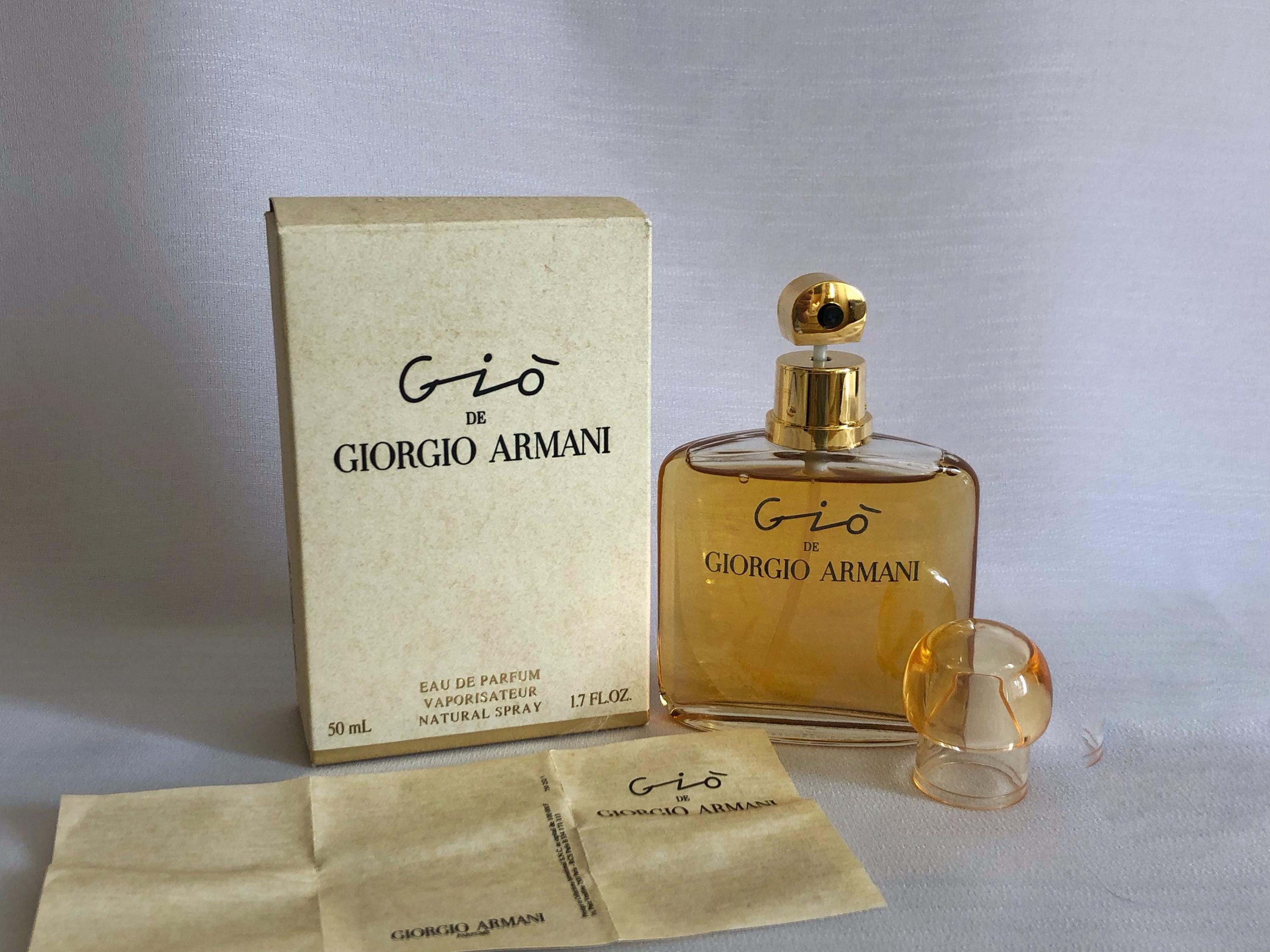 Gio Giorgio Armani オードトワレ ビンテージ 1993年製 Giorgio Armani Gio, EDP, 50 Ml, VINTAGE, (1992) - Etsy