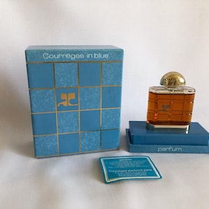 Parfum Courreges Courreges in blauw, 15 ml, VINTAGE afbeelding 1