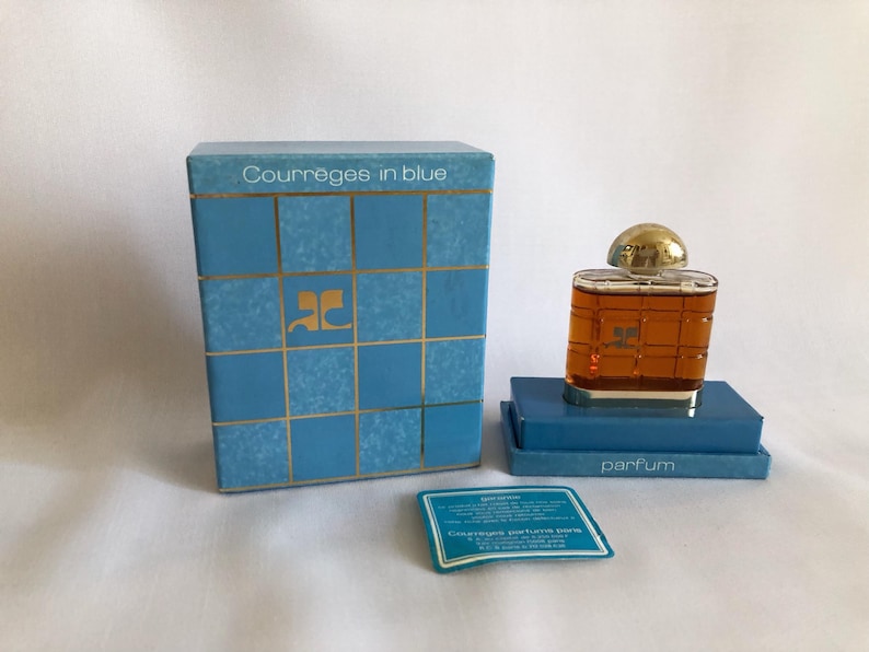Parfum Courreges Courreges in blauw, 15 ml, VINTAGE afbeelding 1