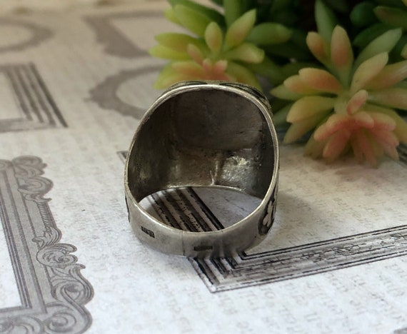 Ring ring Soviet silver 875 - image 4
