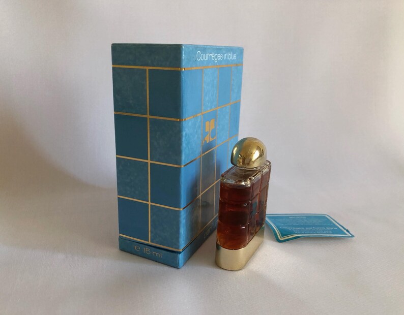 Parfum Courreges Courreges in blauw, 15 ml, VINTAGE afbeelding 7