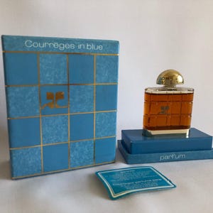 Parfum Courreges Courreges in blauw, 15 ml, VINTAGE afbeelding 3