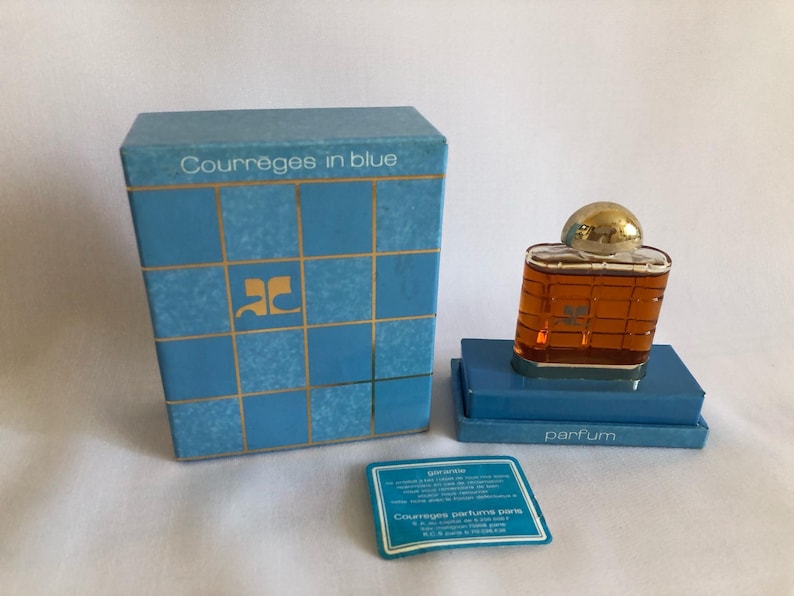 Parfum Courreges Courreges in blauw, 15 ml, VINTAGE afbeelding 2