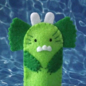 Sea Monster Finger Puppet - Sea Monster Creature Puppet - Halloween Treat - Cute Monster Finger Puppet Lagoon Creature