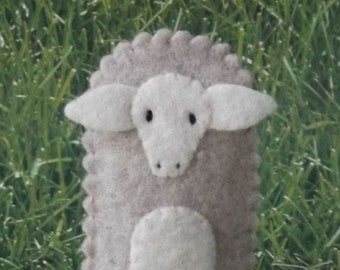 Sheep Finger Puppet - Select a Color - Felt Sheep Puppet - Felt Farm Animal Finger Puppet - Felt Animal Finger Puppet Lamb