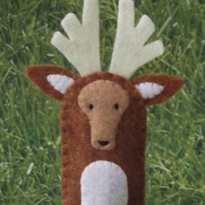 Buck Stag Deer Finger Puppet Deer Puppet Felt Animal Puppet Woodland ...