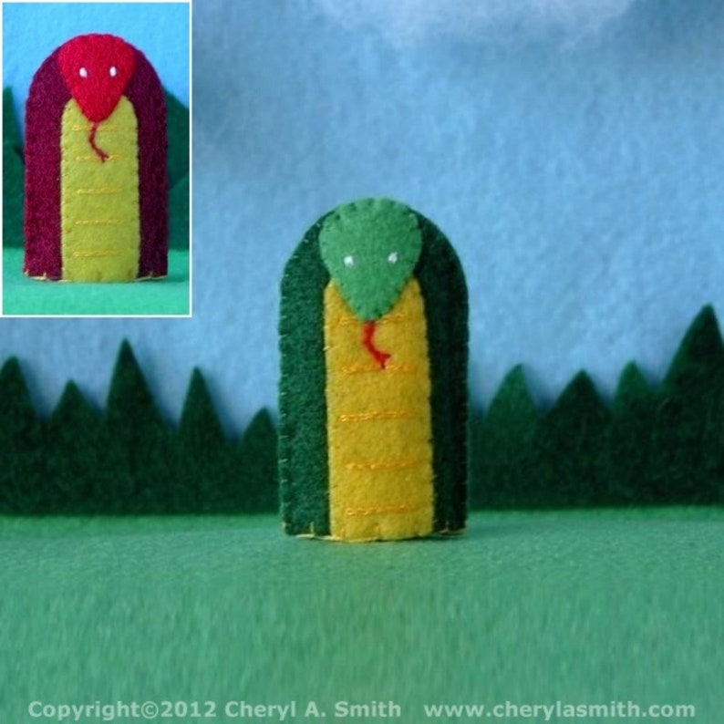 snake finger puppet