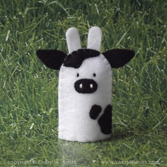 cow finger puppet