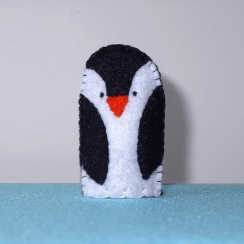 Penguin Finger Puppet - Felt Penguin Puppet - Antarctica Puppet Bird - Etsy