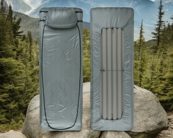 Ultralight sleeping pad sheet for quilt - - The Gift for Backpacking Camping Hiking fans