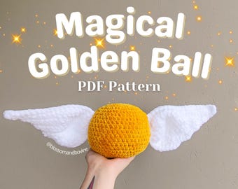 Patrón de crochet de bola dorada mágica para descargar en formato digital