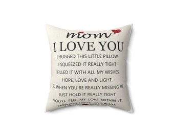 Mother's day gift Spun Polyester Square Pillow