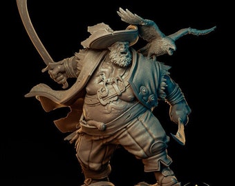 WitchGuild Saltworn Seagazer Pirate Miniature and Bust for Tabletop Roleplaying Games, Please read description for choices.