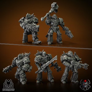 Grimdark Battle Brothers 8legs miniatures Flame Lizards Battle Squad for various games see description for details 32mm