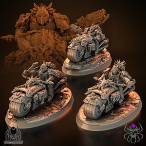 Grimdark Battle Brothers 8legs miniatures biker squad for various games see description for details 3 options to choose from!