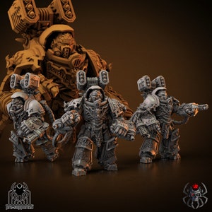 Grimdark Battle Brothers 8legs miniatures Flame Lizards Vanquisher Squad for various games see description for details 32mm