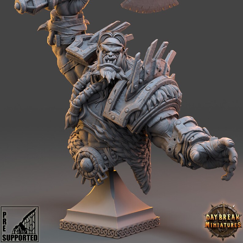 Daybreak Miniatures Fantasy Busts for Display and Painting, Many Different Sculpts See