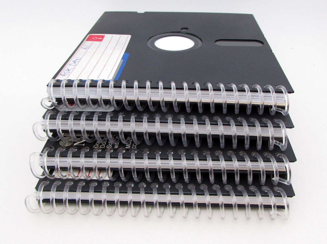 1980s Floppy Disk Journal Recycled Notebook Large Floppy Etsy