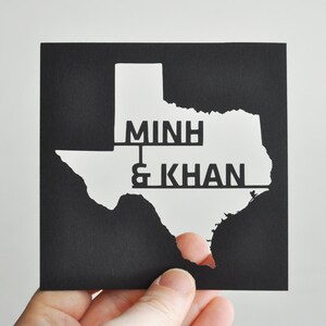 Personalized Map Art Couples Wedding Anniversary Gift Paper Cut