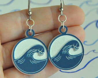 Election 2022 Blue Wave Earrings Democrat Earrings Resistance Jewelry Vote Blue Wave Resistance Earrings