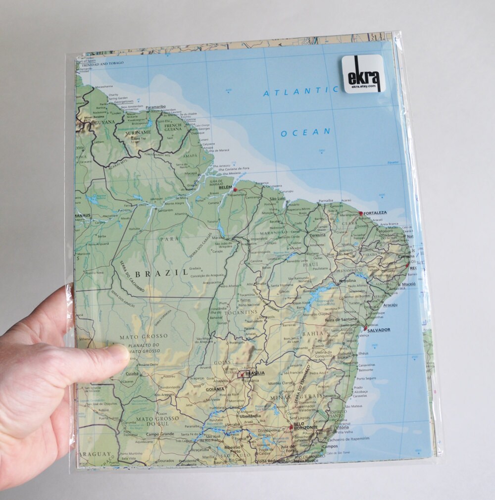 Atlas Map Paper Pack: Large Sheets for Scrapbooking, DIY Crafts - Etsy