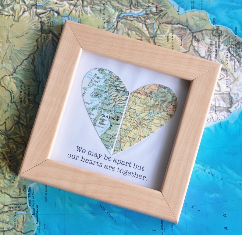 long distance map gift