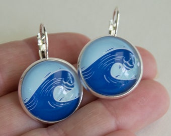 Election Jewelry Blue Wave Election Earrings Resistance Fist Earrings Resistance Jewelry Democrat Earrings Blue Wave 2020