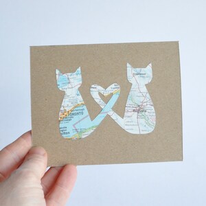 Long Distance Relationship Card Love Cats LDR image 3