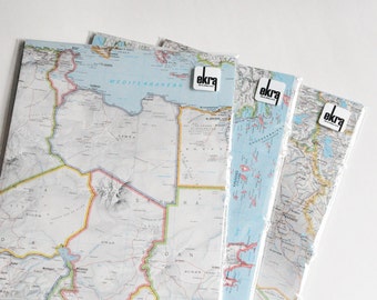 Atlas Map Paper Pack, DIY Wedding & Scrapbook Decorations