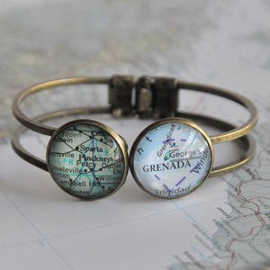 Distanz Armband Bester Freund Geschenk Individuelle Karte Manschette