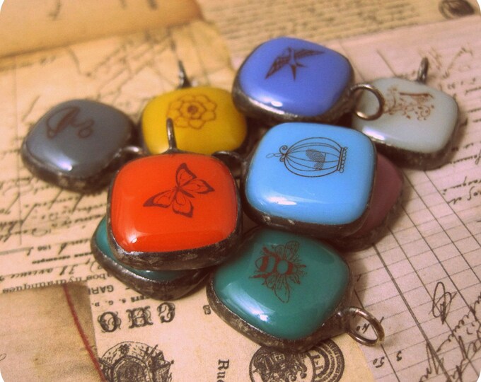 Wholesale Lot of 10 Stained Glass Charms Etsy