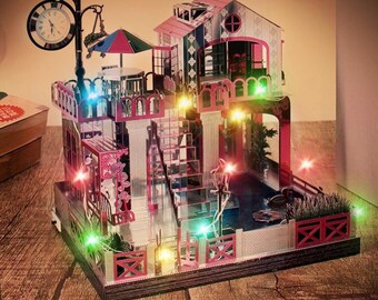Microworld Love House 3D Metall Puzzle DIY Metall Modellbausatz Dekoration Geschenk Art Craft