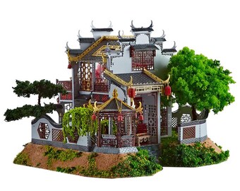 Iron Star Die Villa von Hihou Style 3D Metall Puzzle DIY Metall Modell Kit Home Dekoration Geschenk Art Craft