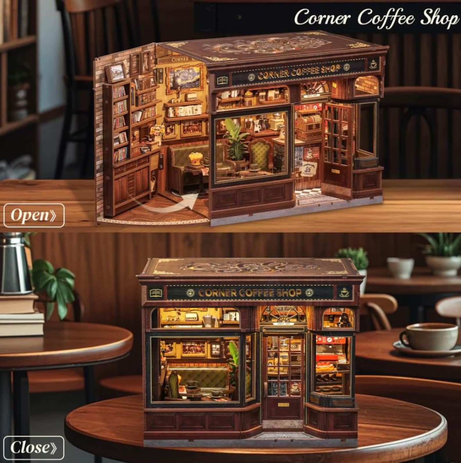 Kit Book Nook – Alchemy Master – Maison De Poupée 3D En Bois DIY – Cadeau Déco Pour Adulte