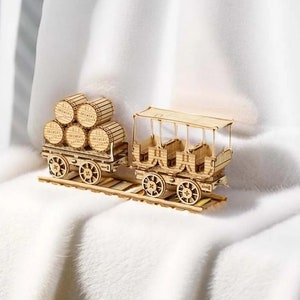 Wein LKW 3D Holz Puzzle Waage Modellauto DIY Model Kit Handwerk Geschenk Dekoration
