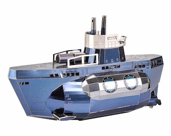 Microworld U-Boot 3D Metall Puzzle DIY Metallmodell Bausatz Schiff Modellbau Dekoration Geschenk Art Craft