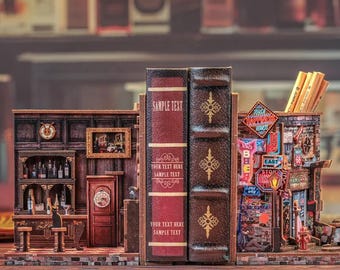 Farewell To The Night DIY Book Nook Kit, Miniature Wooden Dollhouse