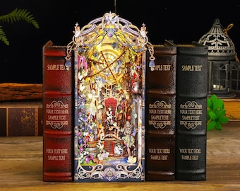 Fairytale Elf Book Nook Kit – DIY Wooden Bookshelf Insert